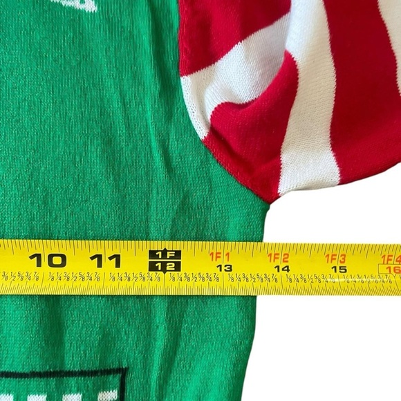 Green & red elf sweater #uglychristmas
Children's small. measurements in pics - Picture 4 of 5